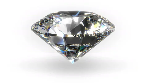 Spinning diamond on white background - i... | Stock Video | Pond5