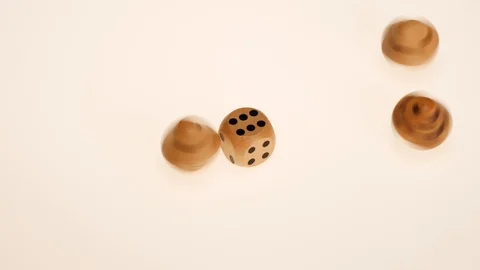 SPINNING DICE Stock Footage 121848933