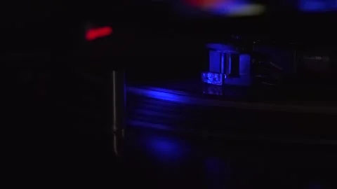 Spinning disc in analog turntable Stock Footage 146333713