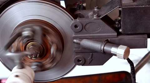 Spinning Disc Brake Stock Footage 49134167