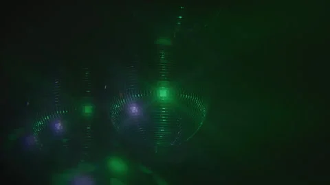 Spinning Disco Balls Reflect Different Colors At Club Stock Footage 270402920