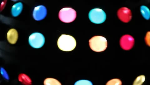 Spinning Disco Lights Stock Footage 8968979