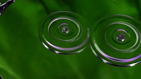 Spinning disk drive with pin head reader reading or writing data Stock Footage 105504060