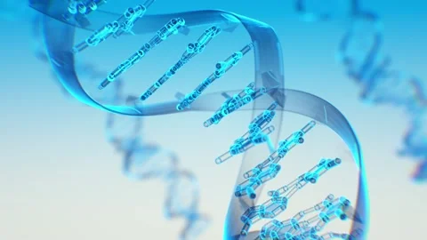 Spinning DNA Helix Loop 動画素材 301684591