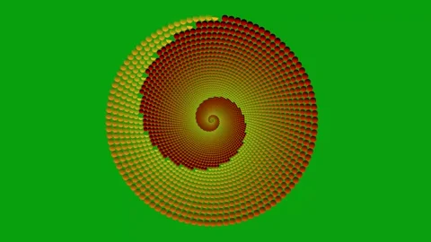 Spinning of dots g Stock Footage 337760608