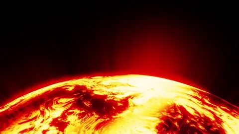 Spinning dying Red Dwarf star looping 3D animation Stock Footage 165652182