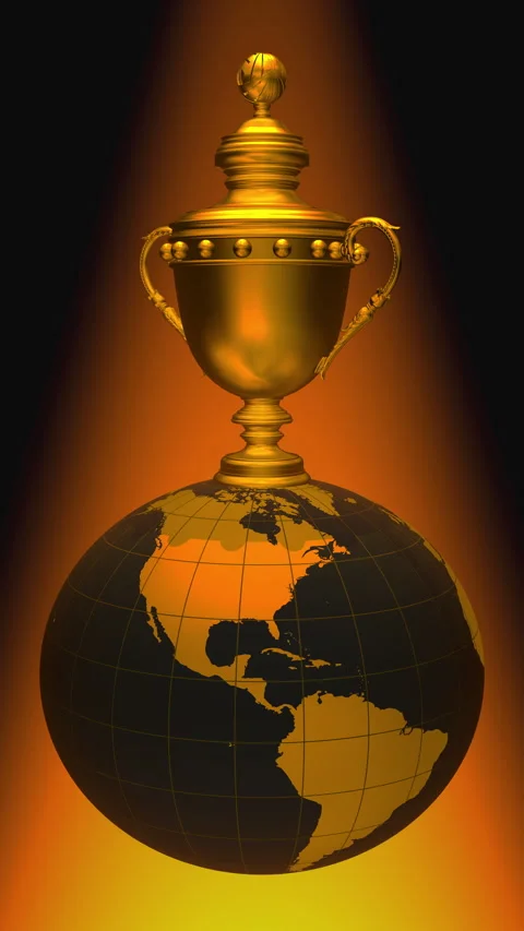The Spinning Earth and the Cup Stock Footage 346717331