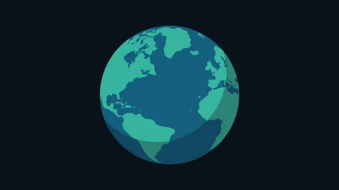 Animation Of Earth Spinning Stock Footage ~ Royalty Free Stock Videos ...