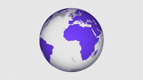 Spinning Earth Globe 4K Stock Footage 290012447