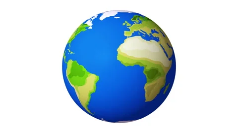 Spinning Earth Globe HD Stock Footage 289995209