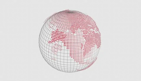 Spinning Earth Globe LOOP in 4K incl. Alpha Ch 動画素材 158155547