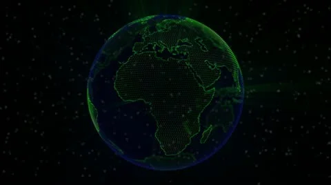 Spinning Earth looping animation Stock Footage 20502863