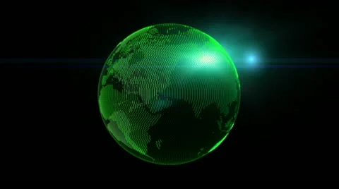 Spinning Earth at Night (Loopable) 스톡 동영상 21648983