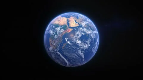 Spinning earth view from space. Some elements furnished by NASA. Stock Footage 146047096