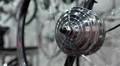 Spinning electric wheel for city bicycle HD Footage