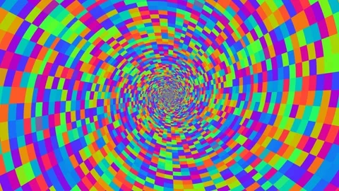 Spinning  Endless Spiral - Rectangular Block Motion Stockbeeldmateriaal 301483039