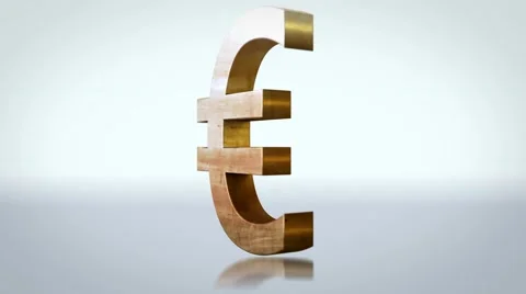 Spinning euro Stock Footage 61433650