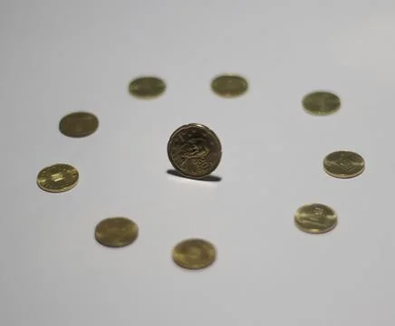 Spinning euro Stock Photos