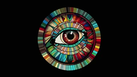 Spinning eye Stock Footage 237560940