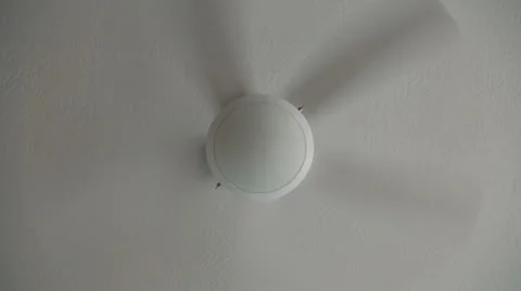 Spinning fan blades on ceiling Stock Footage 32888144