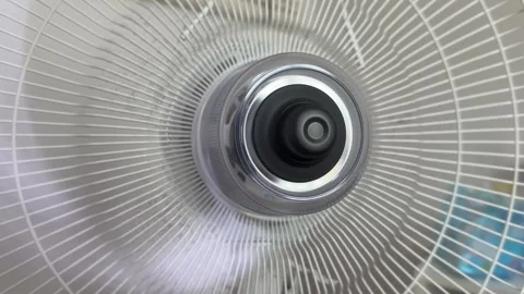 Spinning fan without cover close up view. Stock Footage 312201799