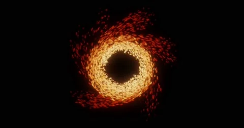 Spinning fire embers Stock Footage 167533059