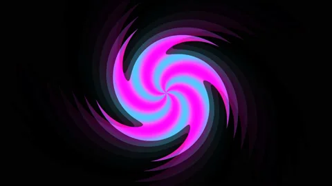 Spinning Five Pointed Star Pattern Candy Spokes Spin Video stock 139734256