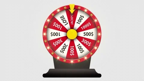 Spinning fortune wheel animation. | Stock Video | Pond5
