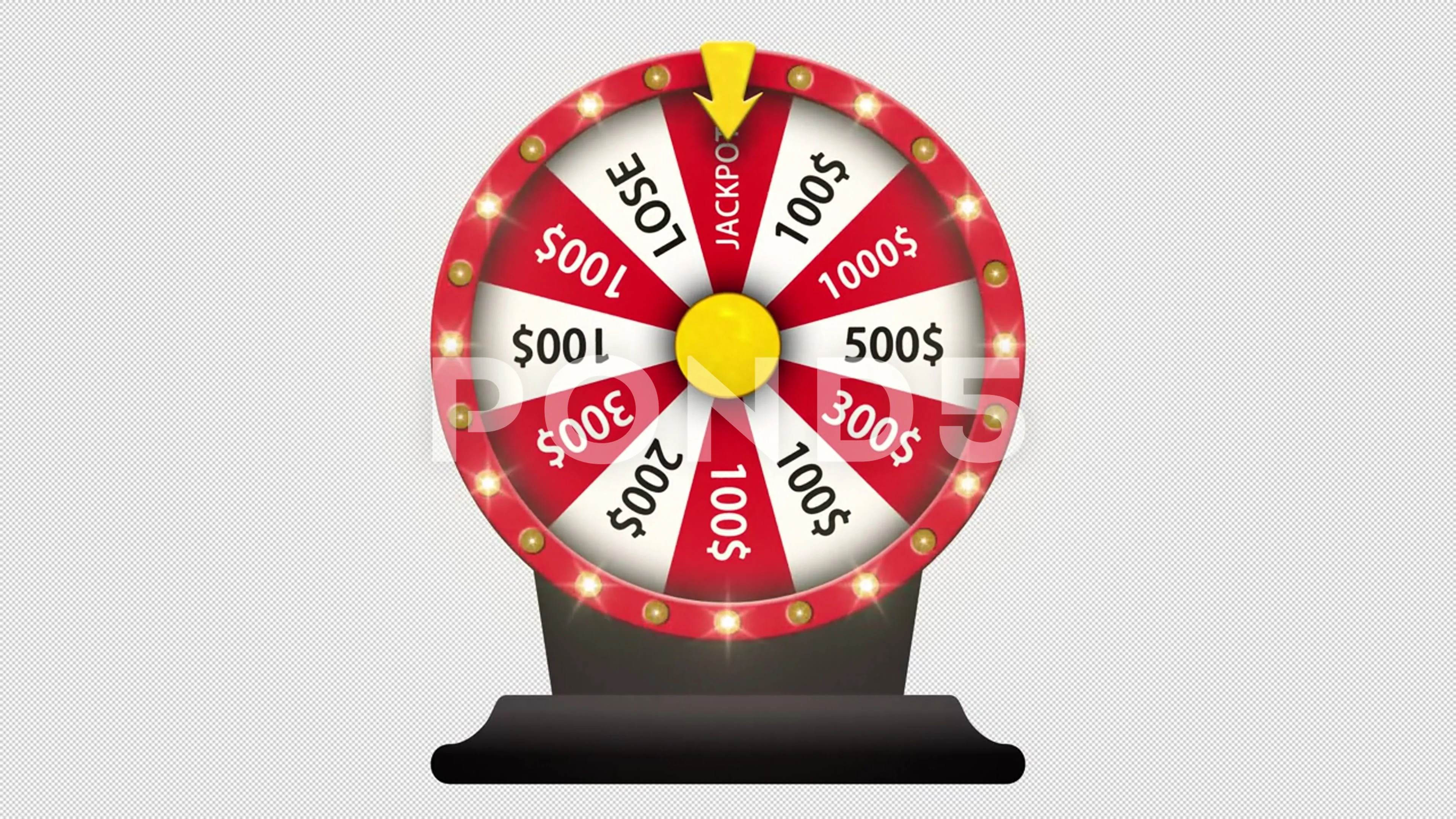 Spinning fortune wheel animation. | Stock Video | Pond5