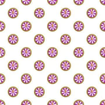 Spinning fortune wheel seamless pattern gambling game Stock Illustration
