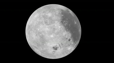 Spinning full Moon Stock Footage 707117