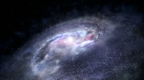 Spinning galaxy loop Stock Footage 42975588