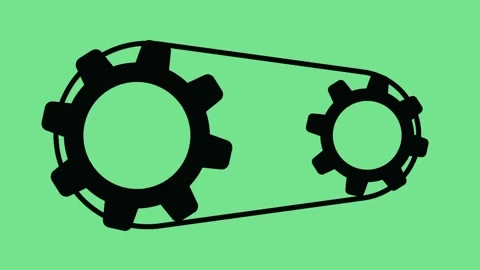 Spinning gear animation Video stock 239505778