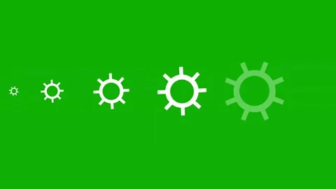 Spinning gears pattern green screen motion graphics Stock Footage 220327494