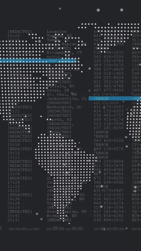 Spinning globe and world map against data processing on black background Stock Footage 342641597