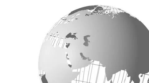 Spinning globe animation Stock Footage 68923961