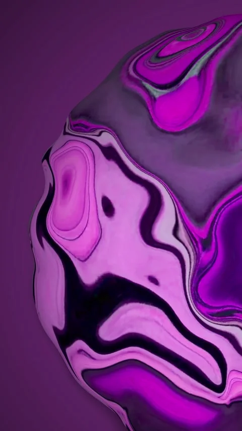 Spinning globe animation on violet canvas. Dynamic abstract motion graphic .. Stock Footage 308741159