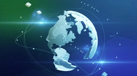 Spinning globe background Stock Footage 41163337