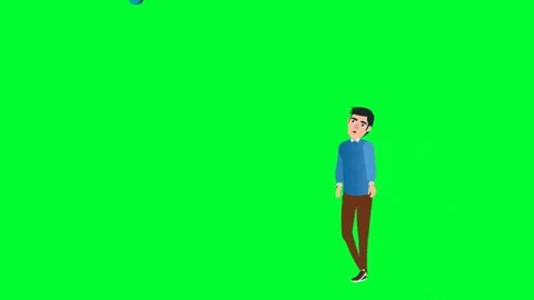 Spinning Globe Earth world Map Holding Man animation with desk stand on Gre.. Stock Footage 257976321