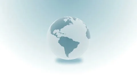 Spinning globe Stock Footage 8643606
