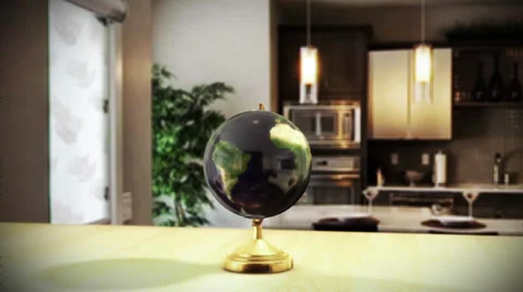 Spinning Globe Stock Footage 34165468
