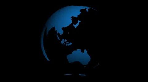 Spinning Globe Graphic Stock Footage 33713445