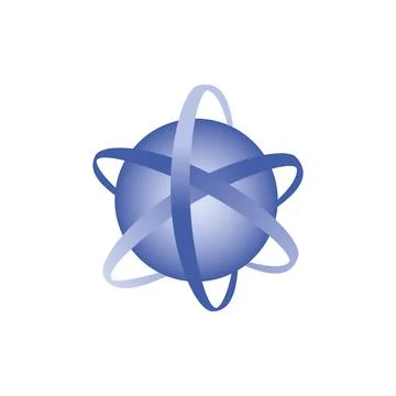 Spinning globe logo vector Template logo design globe icon vector Stock Illustration