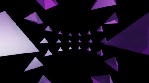 Spinning glossy pyramid Stock-Footage 98272379