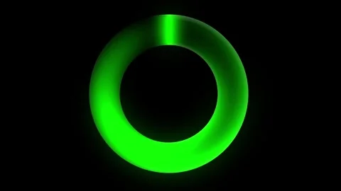 Spinning glowing green circle Vídeos de archivo 276607942