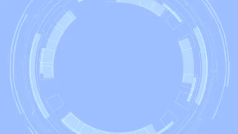 Spinning GUI on a Bright Blue Background Video stock 332550790