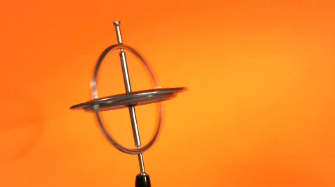 Spinning gyroscope. | Stock Video | Pond5