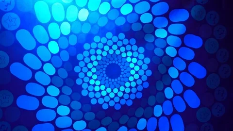 Spinning hallucination on a wall - 4K Stock Footage 73670004