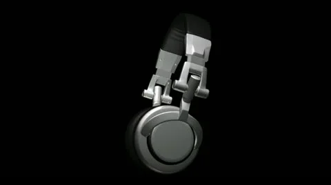 Spinning headphone Video stock 12268471