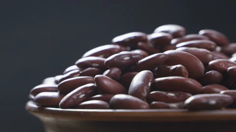 Spinning heap of Adzuki bean Stock Footage 99079683